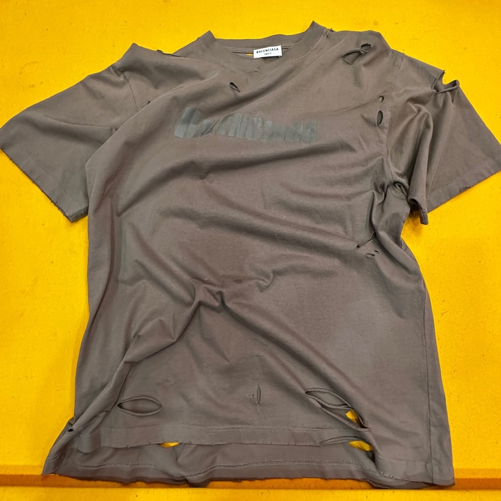 New season Balenciaga distressed Tee